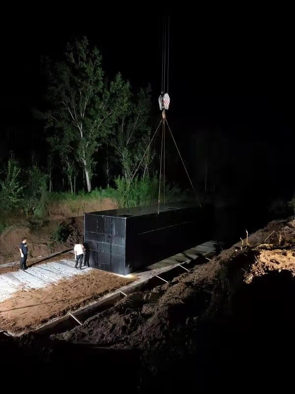 館陶縣安桃園村生活污水施工現場圖 華清環境 館陶縣安桃園村生活污水施工現場圖 華清環境